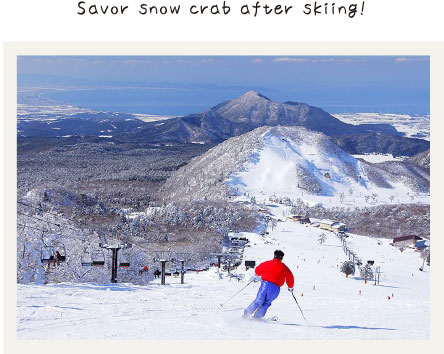 Savor snow crab after skiing!